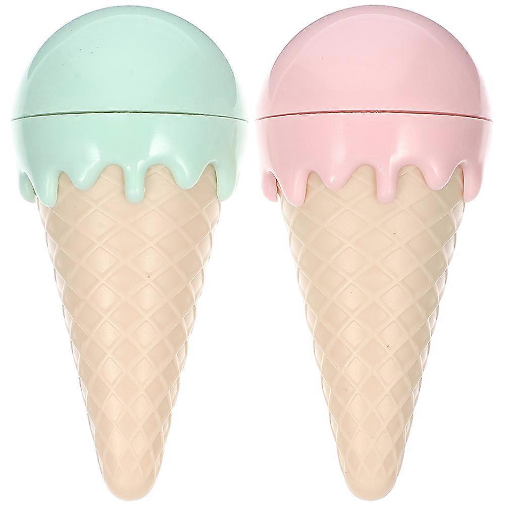 Ice Cream Catnip Toys 2Pcs Interactive Play Teething Toys Assorted Color For Cats Indoor Use