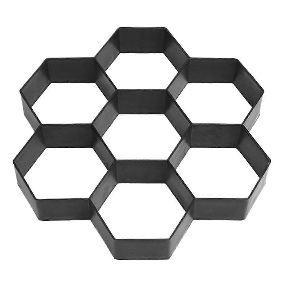 Paving Mould Hexagon B Garden Pavement Mold For Concrete Path DIY Courtyard Walkway Reusable Plastic Mould