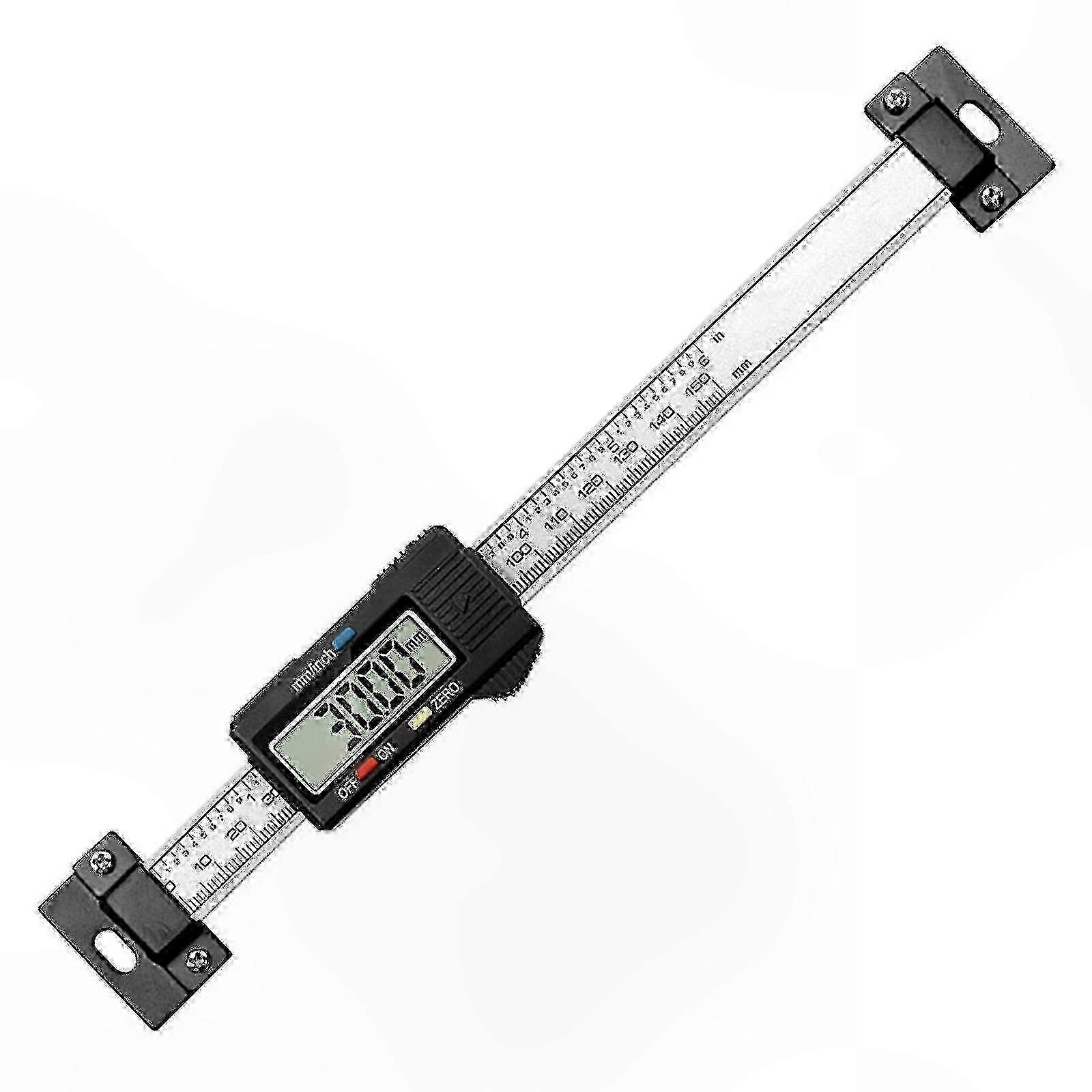 Digital Caliper with LCD Display, Stainless Steel Ruler for Horizontal and Vertical Measurements, Electronic Level Gauge Tool