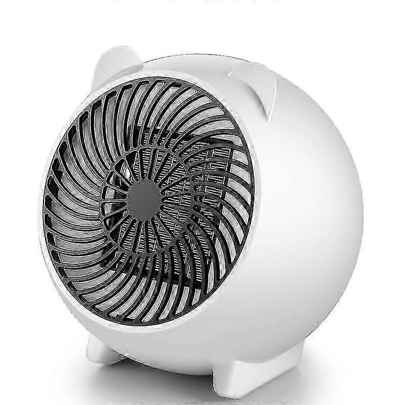 Electric Heating Fan, 500w, Portable with Thermostat - Ideal for Room, Floor, Table or Desk Use