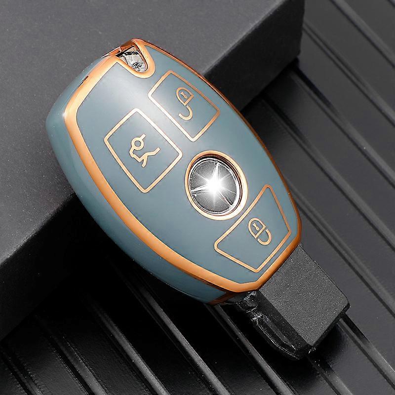 Jade Pattern TPU Car Key Case Cover for Mercedes Benz ABCER Class GLS GLA GLC CLS CLA AMG-SLK W204 W205 W212 W463 W176~04112