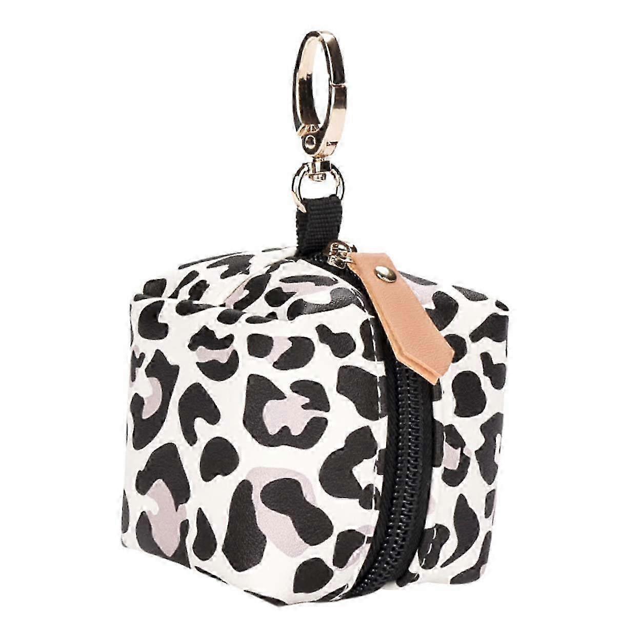 2025 Waterproof pacifier holder for diaper bag, leopard print pacifier pouch for onthego, practical pacifier case