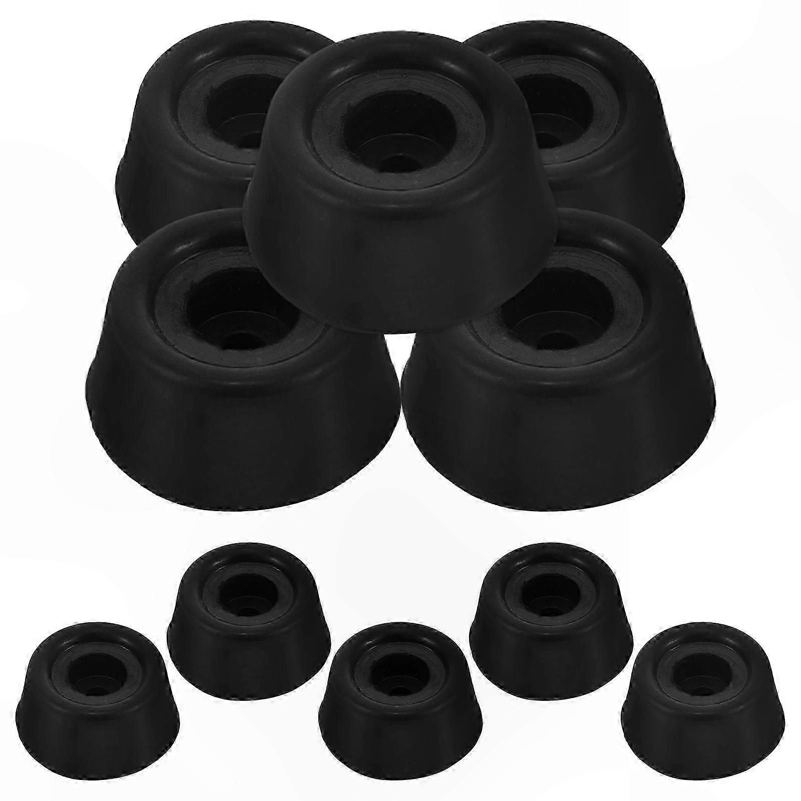 Rubber Cue Tip Protectors for Billiard Enthusiasts, Flat Base Design, 10-Pack Storage Solution