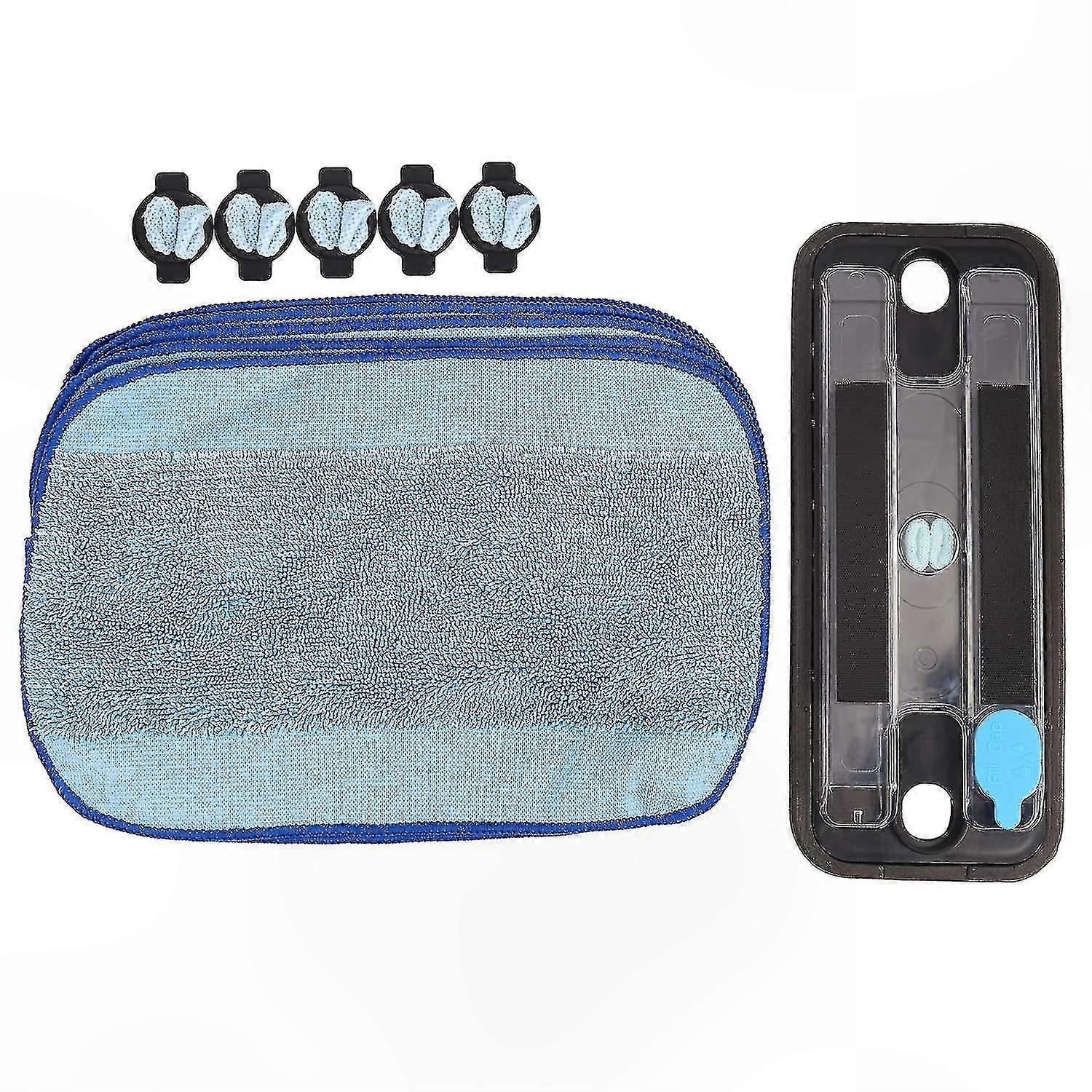 Microfiber Mop Pad with Cleaning Reservoir and Wick Cap for Efficient Floor Cleaning