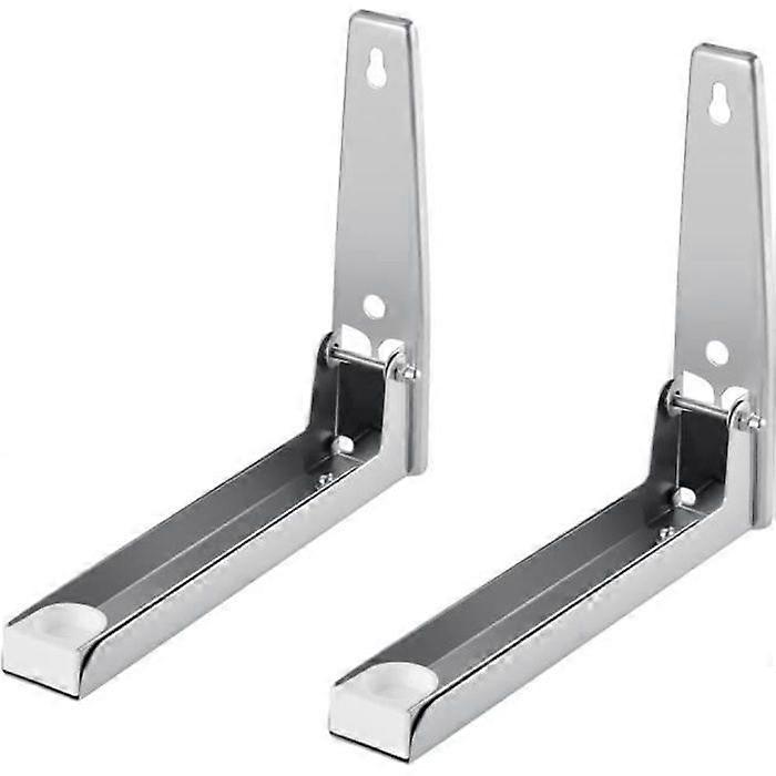HOMDOX Stainless Steel Foldable Microwave Oven Wall Mount Bracket - Grey