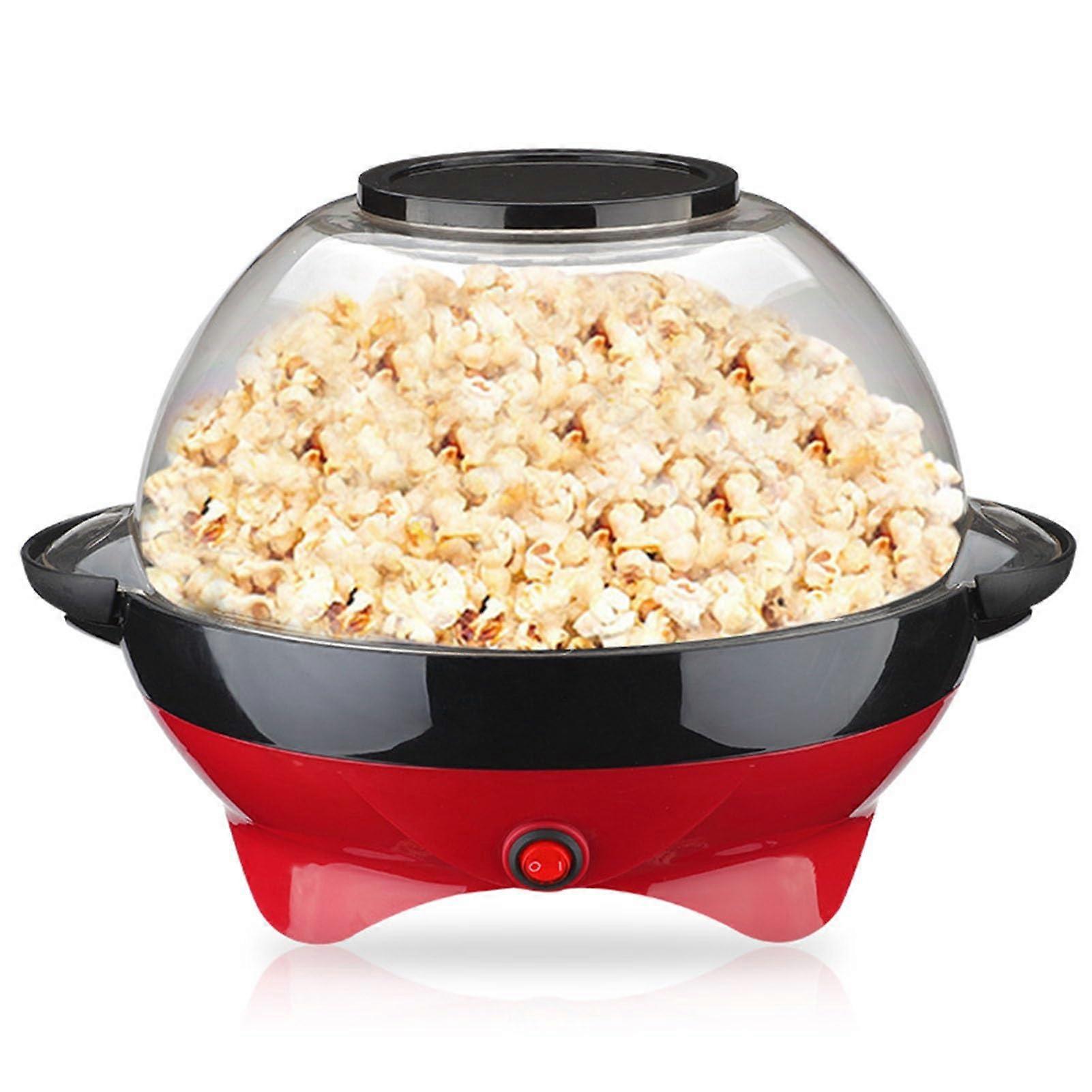 Popcorn Maker 5L Large Capacity Automatic Stirring With Detachable Nonstick Plate And AntiScald Handle For Serving Bowl