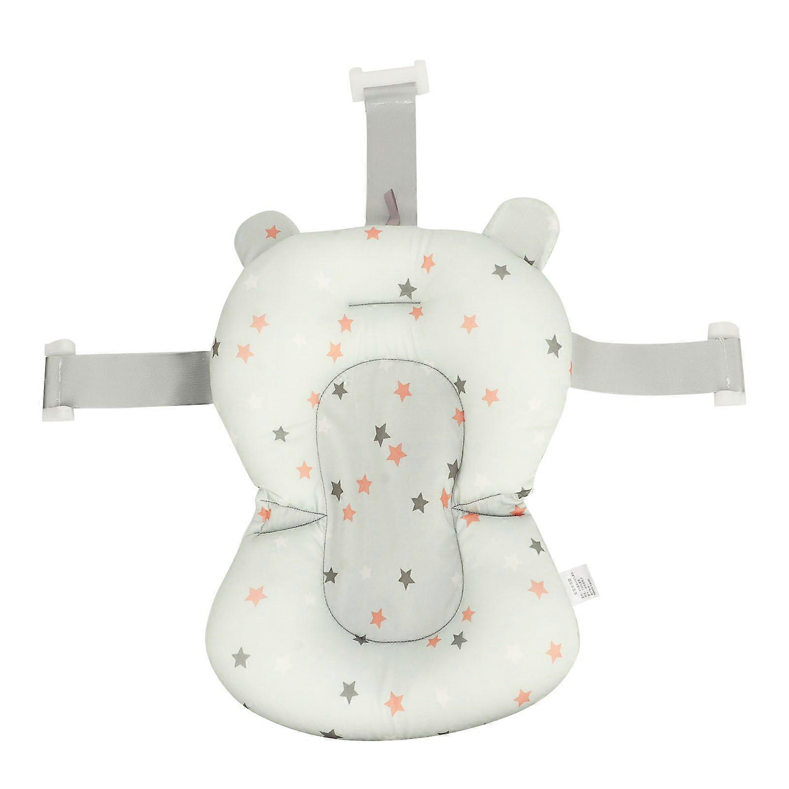 Bathing Cushion Support Pad Secure Support Quick Drying Baby Shower Hammock Bathtub Sling Bed for 0 to 12 Months