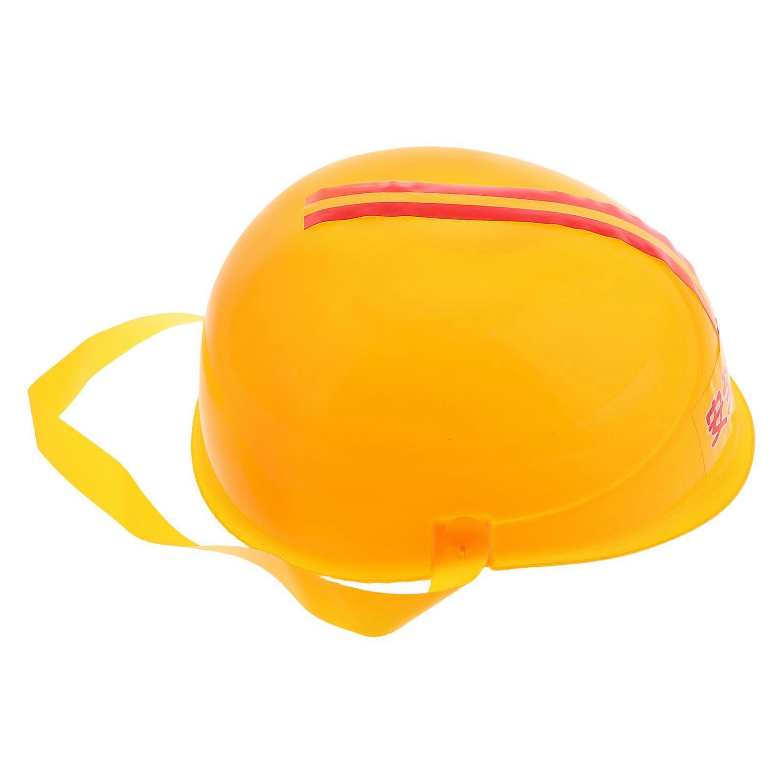 Parent-Child Interaction Hard Hat for Kids Engineering Hat Role Play Educational Activities Realistic Design Yellow 1Set