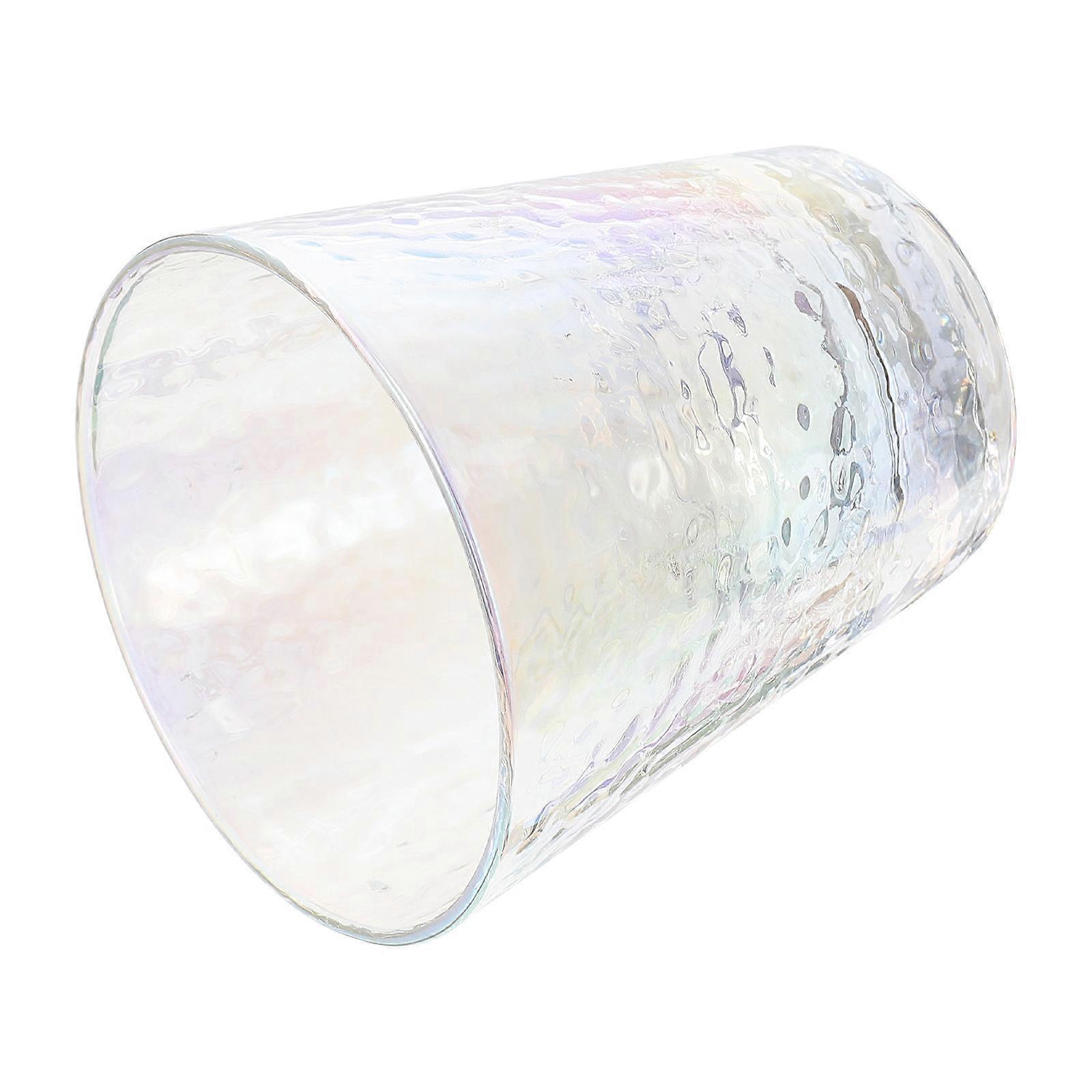 Hammer Texture Glass Cup Multi Color Drink Storage Heat Resistant for 1Pack