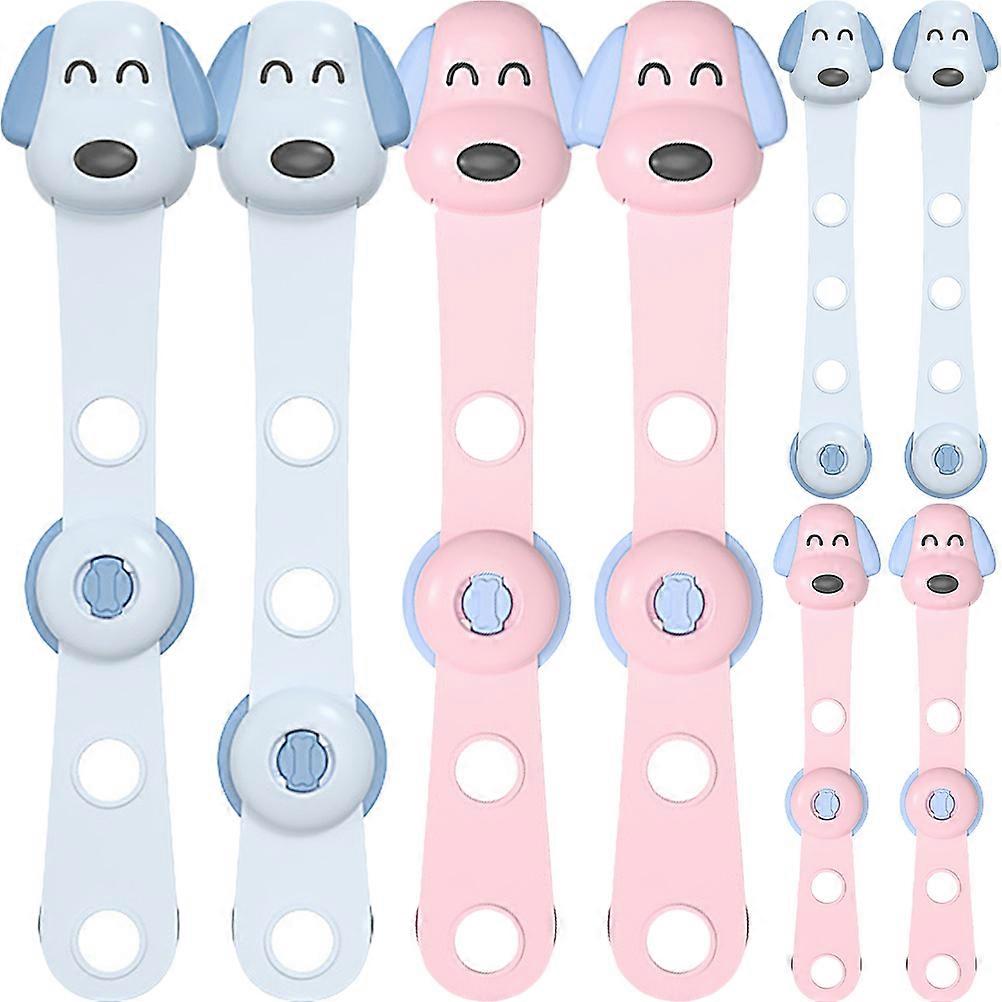 Cabinet Door Lock Childproof Lock for Wardrobe Drawer Refrigerator Made from Abs Material with Anti-Pinch Function 8Pcs