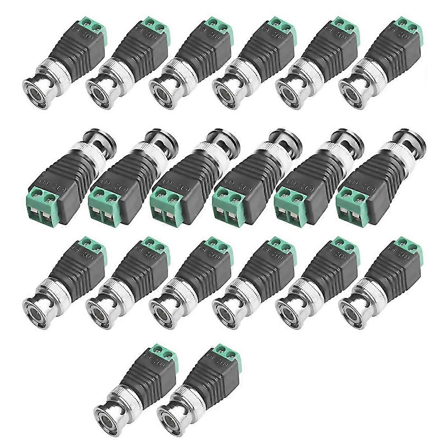 Für Bnc-Balun-Stecker 20 Stück Koaxial-Cat5-zu-Bnc-Stecker