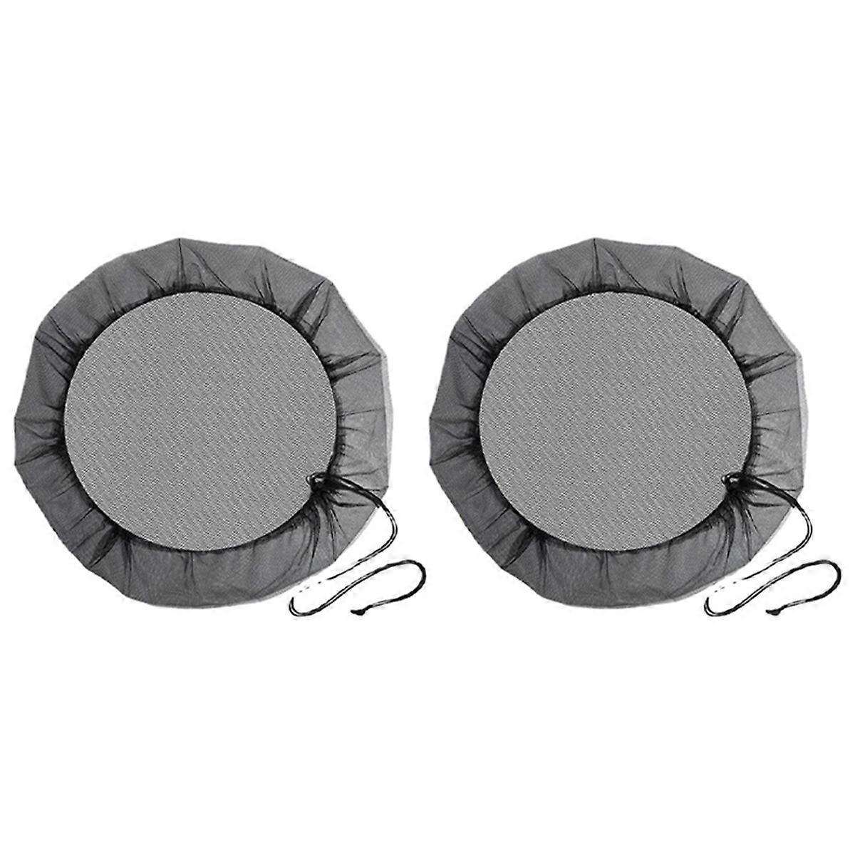 Mesh Cover For Rain Barrels With Drawstring, Netting Screen Cover