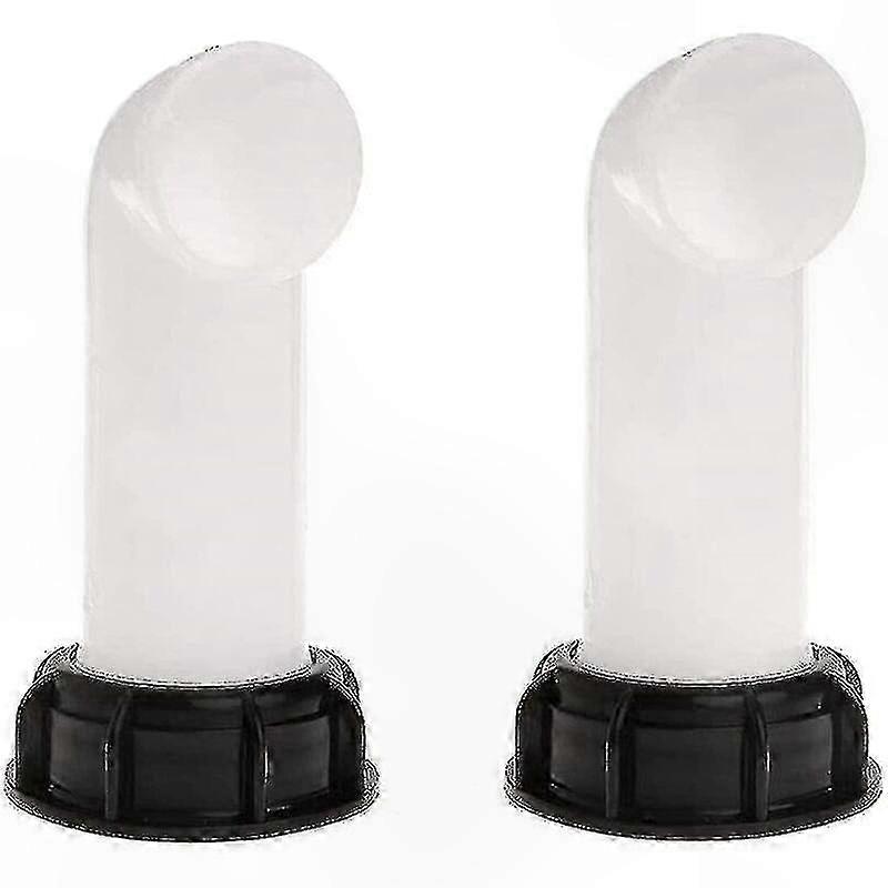 2 Pack Tank Adapter Valve for Water Tanks, IBC Drain Connectors, Irrigation & Pipeline Use, Durable Plastic Fittings