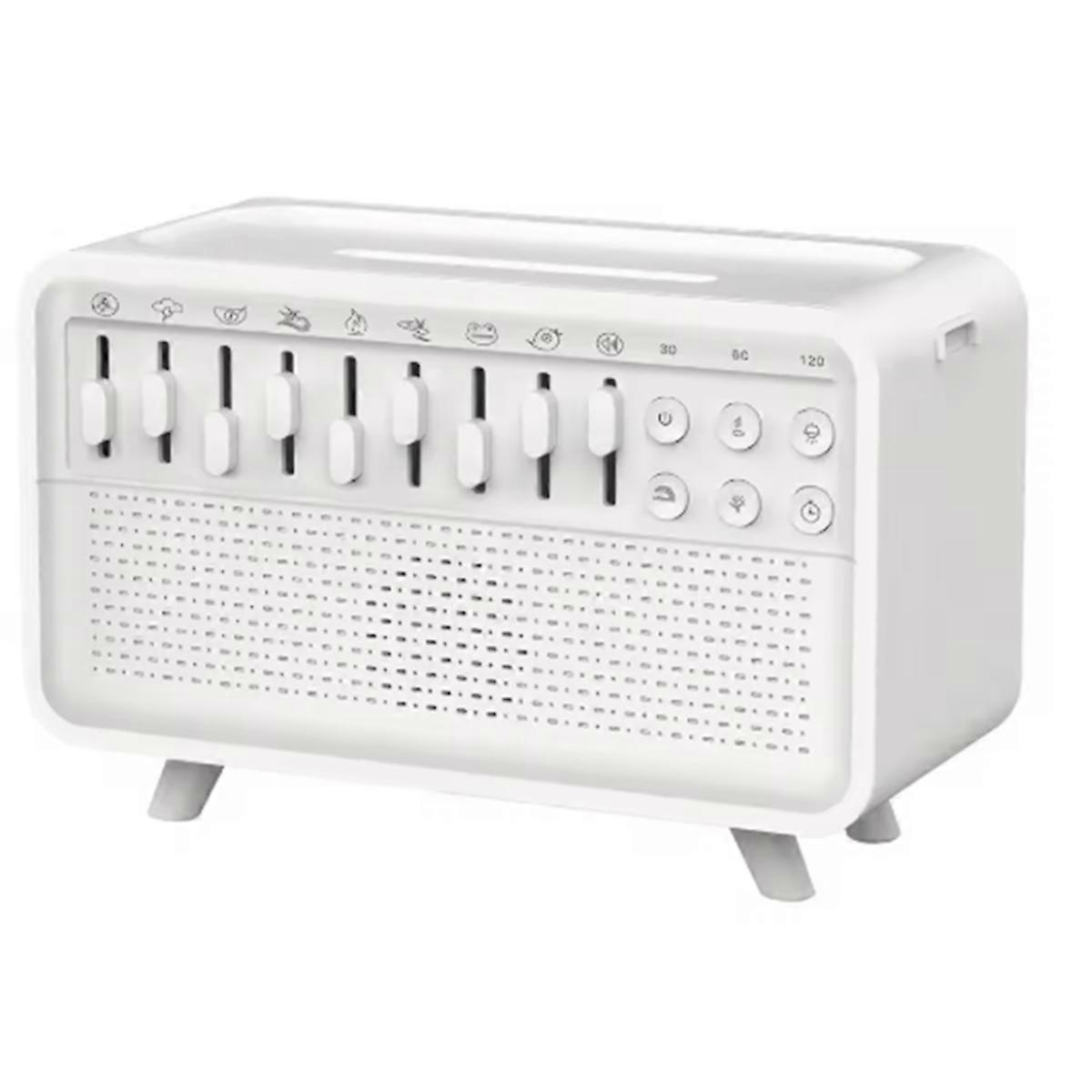 Bluetooth Speaker White Noise Machine Diffuser Air with 8 Group Nature Sound USB and UK Plug for Power Supply