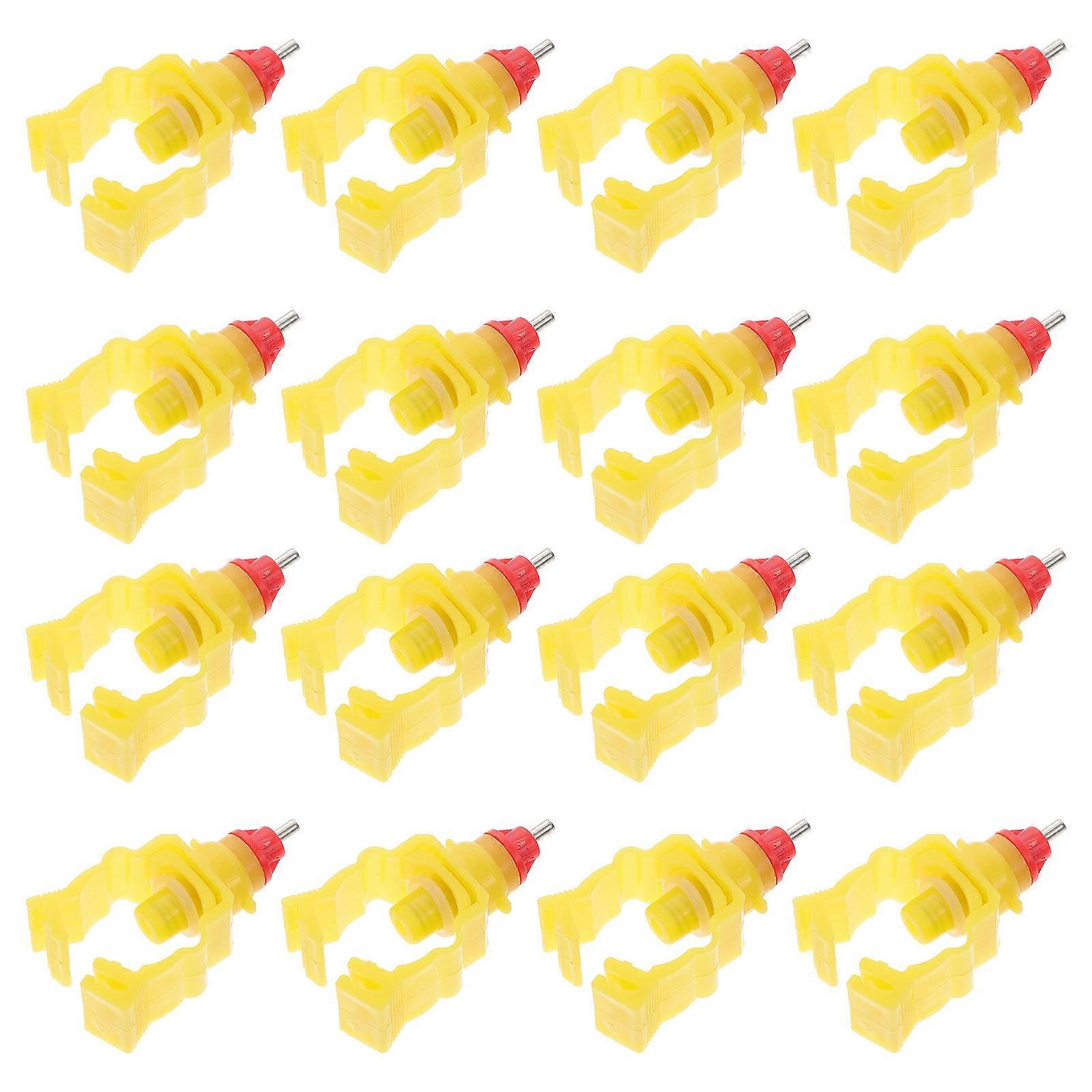 Automatic Chicken Water Feeder with Screw Style for Poultry 60Pcs