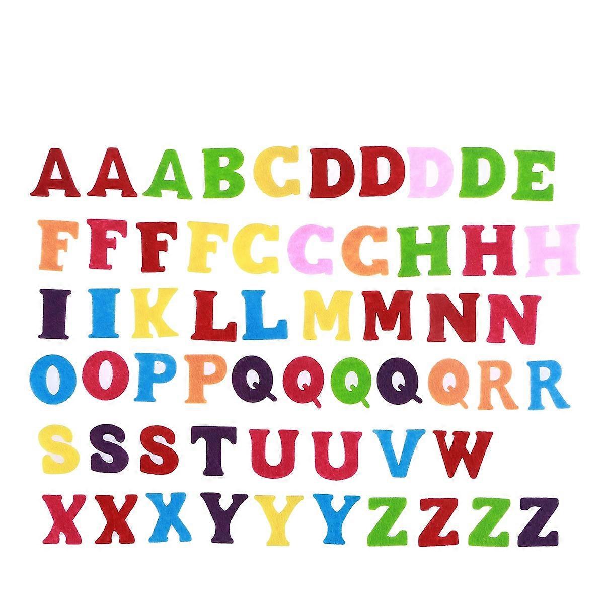 Felt Alphabet Letters Felt Abcs for Scrapbooking 200Pcs Mixed Colors for Crafting