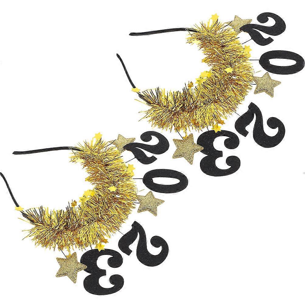 2023 New Year Party Headband Set with 4Pcs for Festive Use