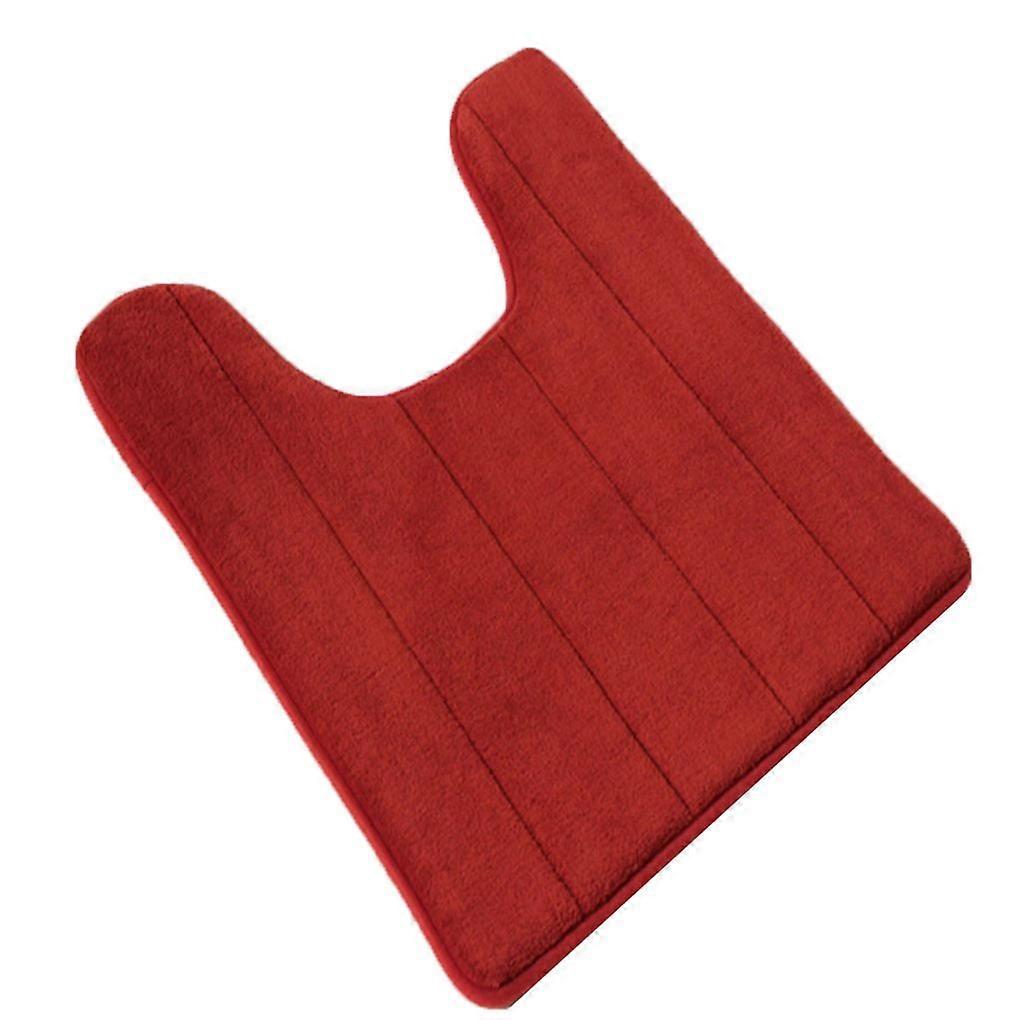 TureClos U-type Memory Cotton Toilet Mat Carpet Anti-slip Elastic Bathroom Mat
