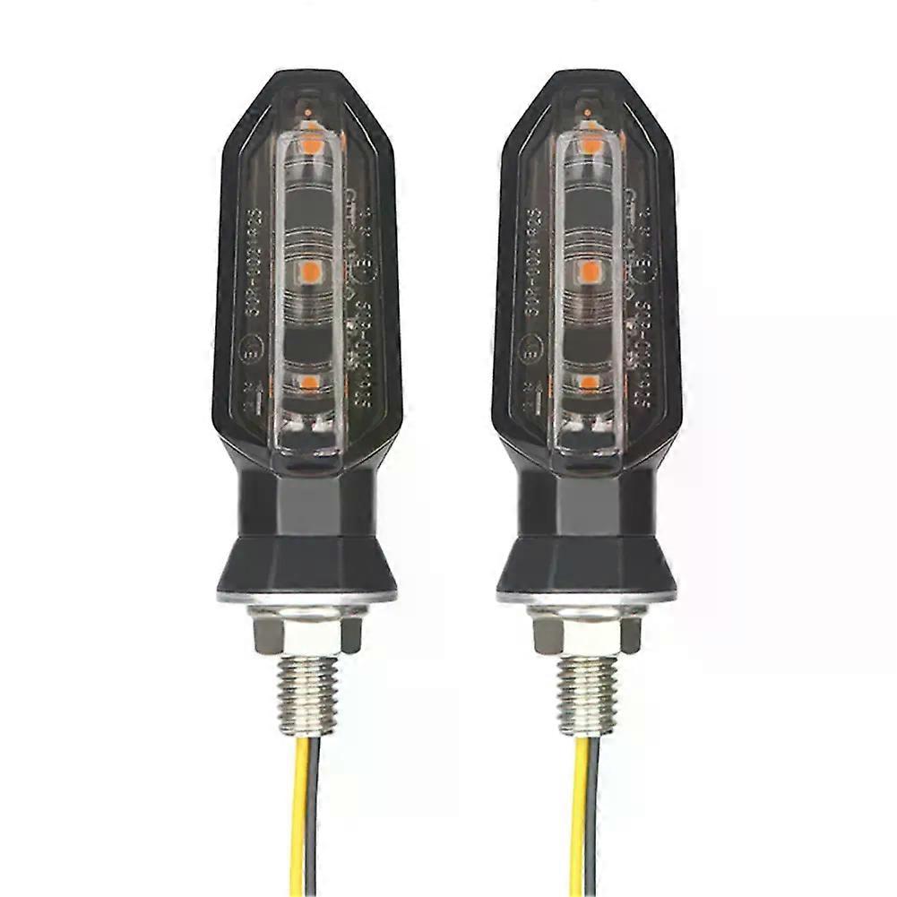 2Pcs Flashing Signal Lamp High Brightness Mini Direction Indicator Light Waterproof LED Turn Indicator Light for Motorbike Parts