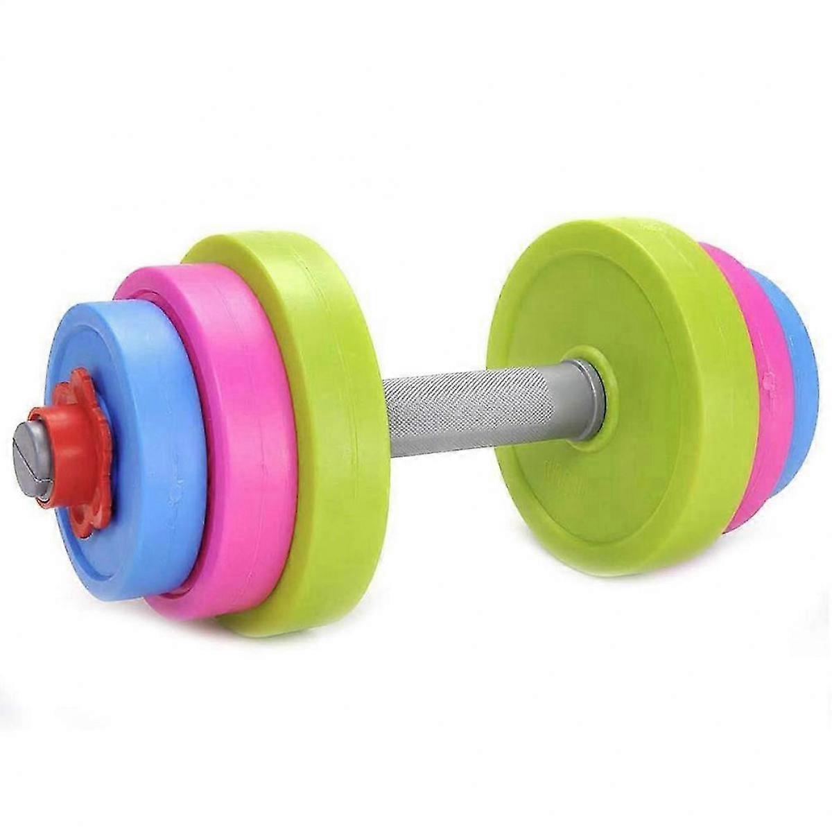 Adjustable Barbell Toy Set for Children Pretend Play Exercise Gym Workout Weightlifting and Powerlifting for Kids Beginner
