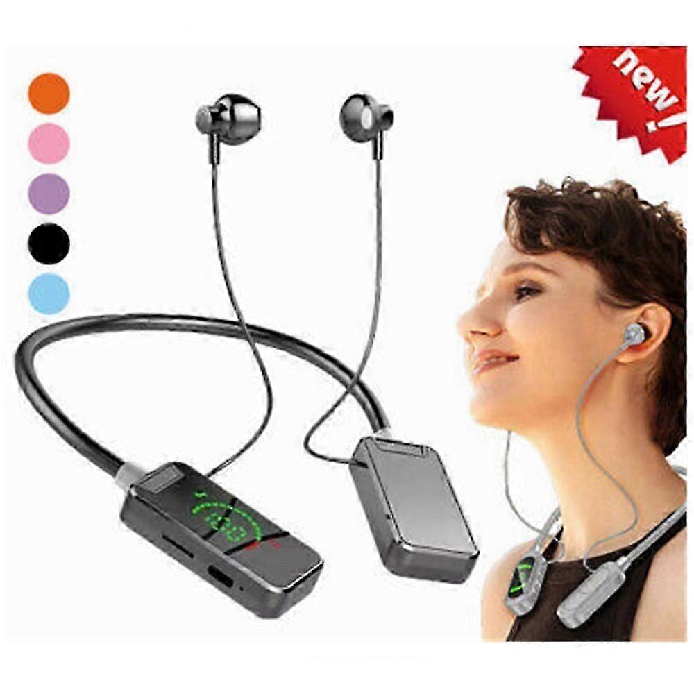 Waterproof Wireless Neckband Bluetooth Headphones with Display