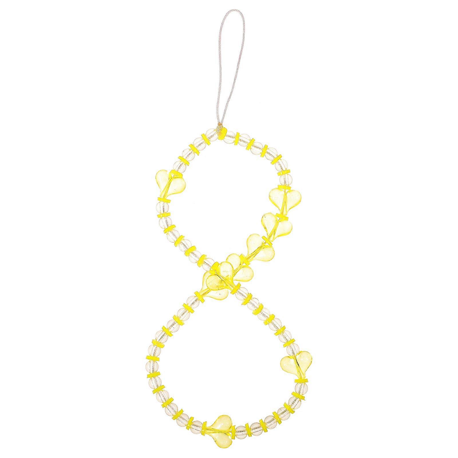 2Pcs Beaded Phone Chain Decorative Accessory For Smartphone Yellow Long Chain Ideal For Daily Use