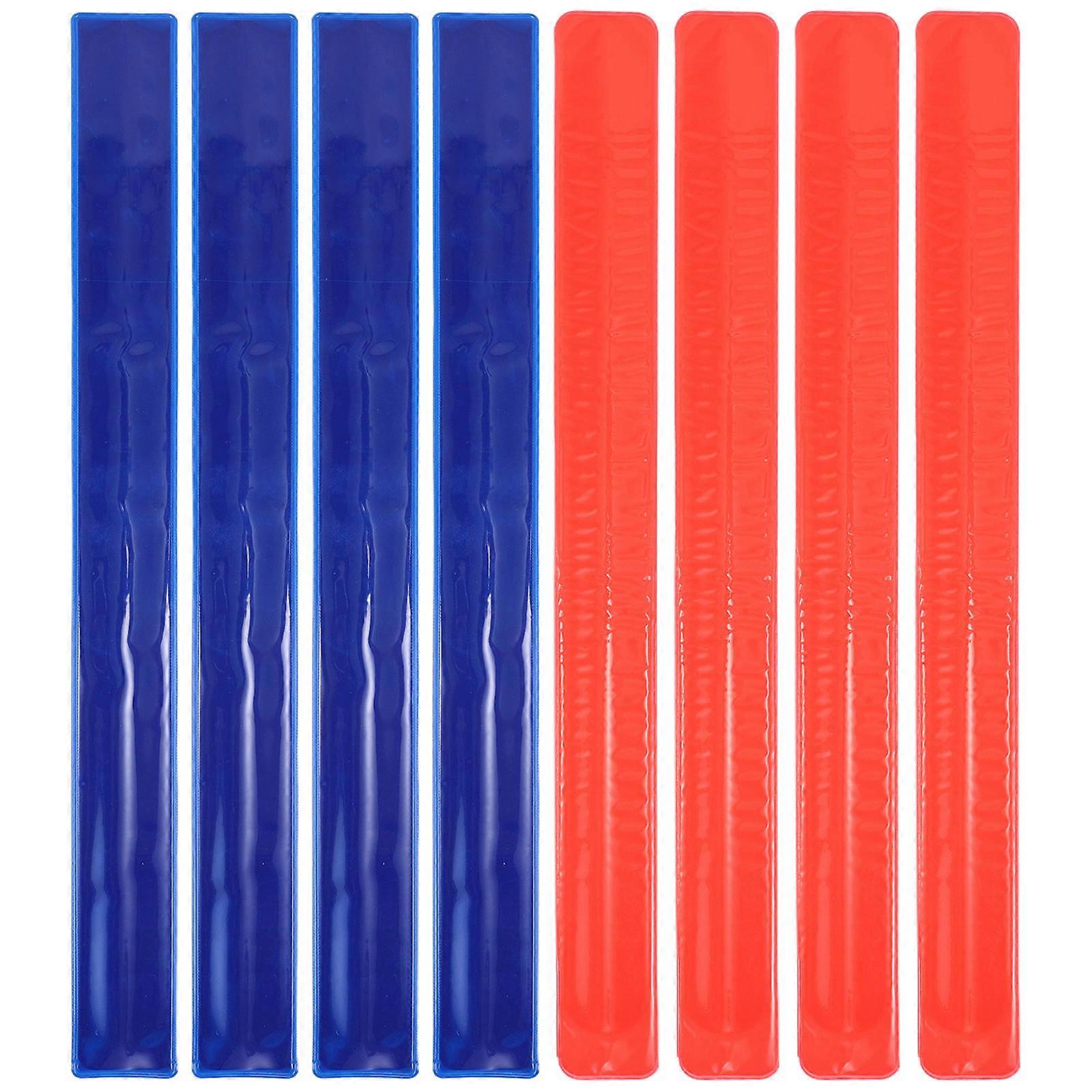 Fluorescent Reflective Slap Armbands for Night Running 48Pcs