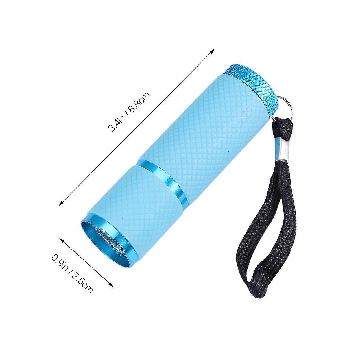 Ultraviolet Torch Small Uv Flashlight Portable Aluminum Alloy Currency Authentication Walking Hunting 1Pcs