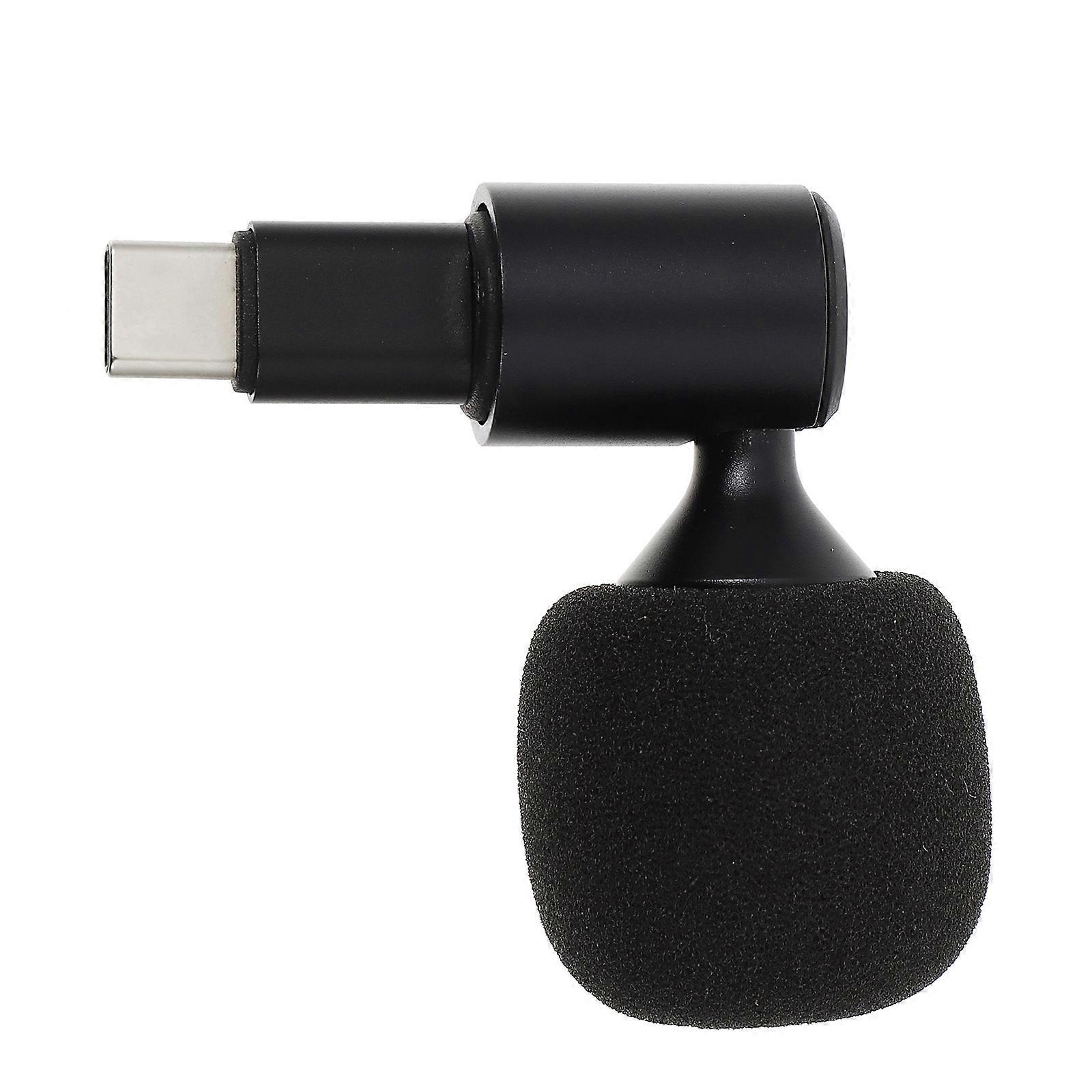 Type-C Microphone USB-C Microphone for Live Streaming 3Pcs Black Set