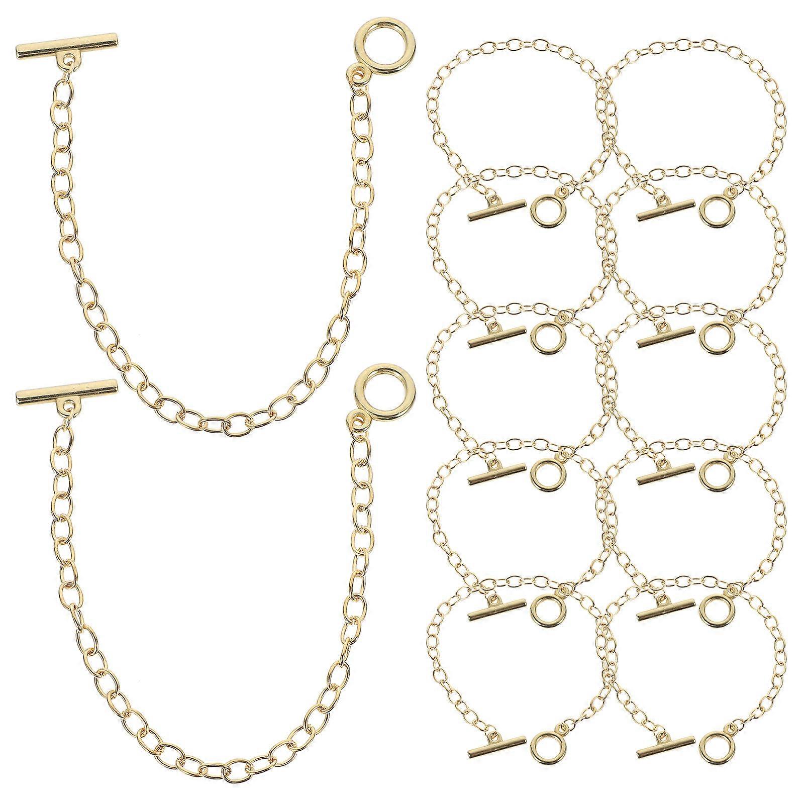 Chain Bracelets for Jewelry Making with Toggle Clasps 60Pcs