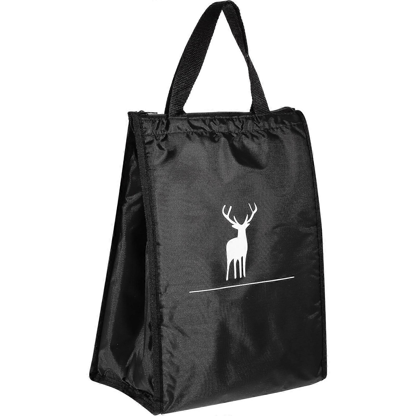 Lunch Tote Bag Insulation Lunch Bag for Storage 2Pcs Black