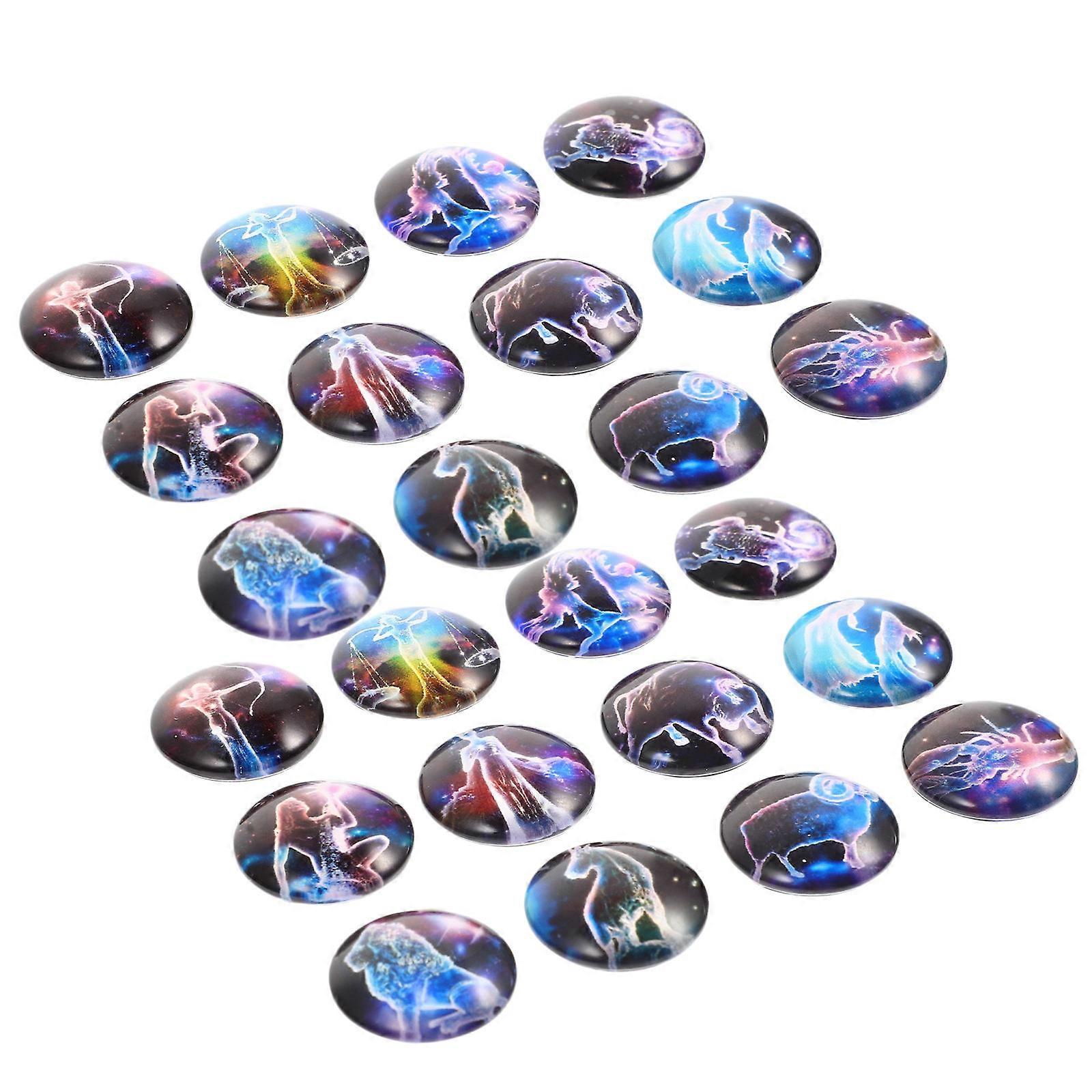 Glass Dome Cabochons Pattern for Jewelry Making 240Pcs Collection