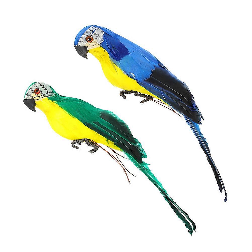 Simulation Parrot Ornaments for Decor 4Pcs Artificial Parrot Models