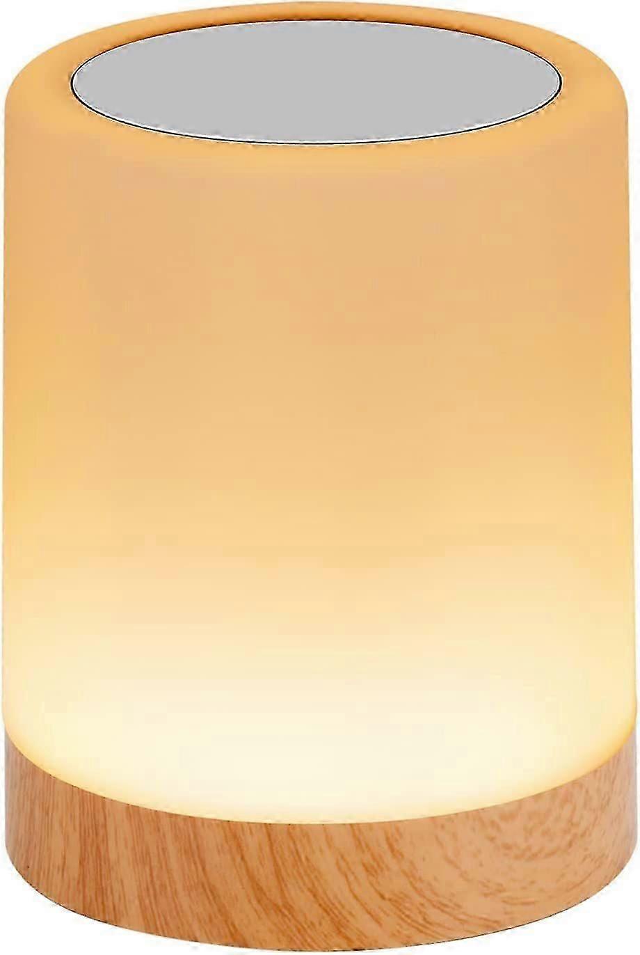 LED Bedside Lamp, Bedside Lamp Touch Dimmable Color Brightness, USB Rechargeable