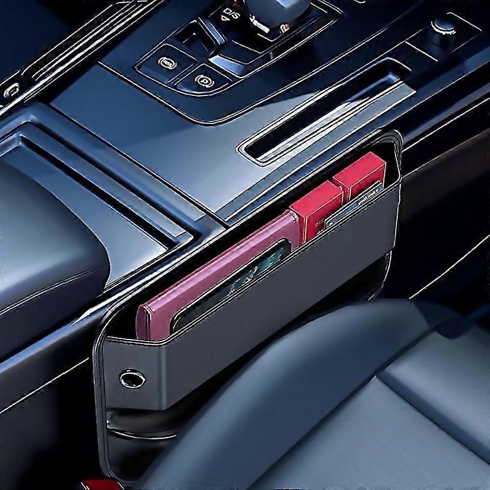 For Car Largecapacity Gap Storage Box Car Extended Storage Bag Black