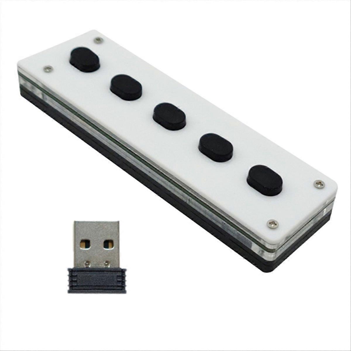 Silent Silicone Bluetooth Custom Programming Macro Keyboard 5-Keys