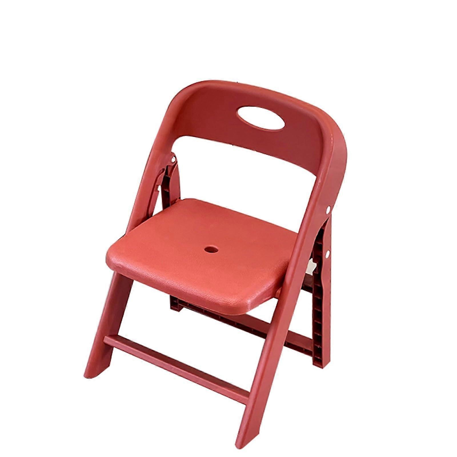 Foldable Stools 55cm Two Pack, Thickened Back Plastic Stool For Children, Folding Back Chair, Shoe Changing Stool