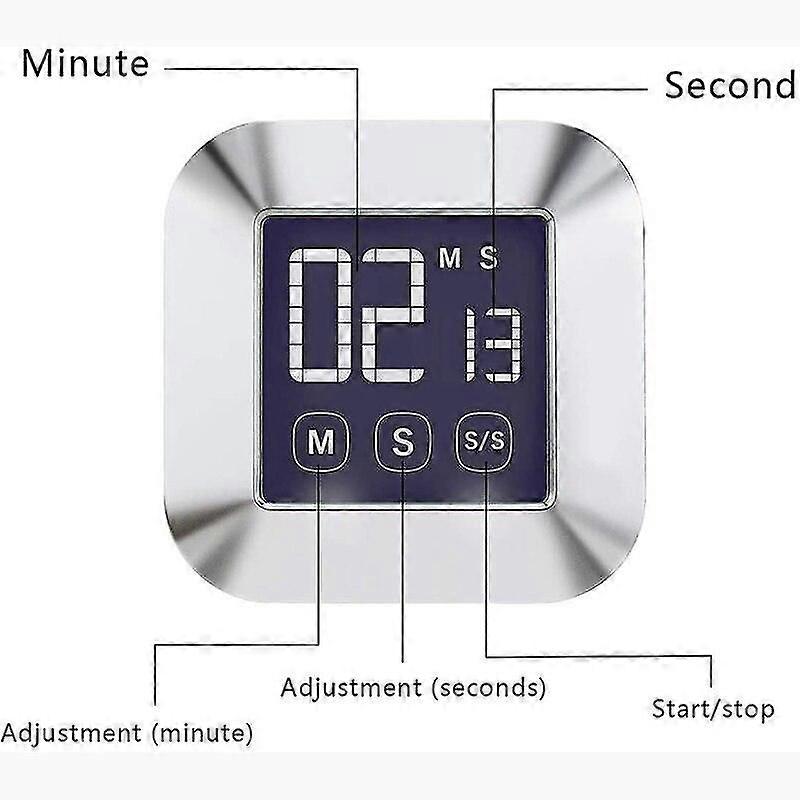 Kitchen Clock Timer, Press Screen Digital Kitchen Timer, Electronic Timer Kitchen |Kitchen Timers