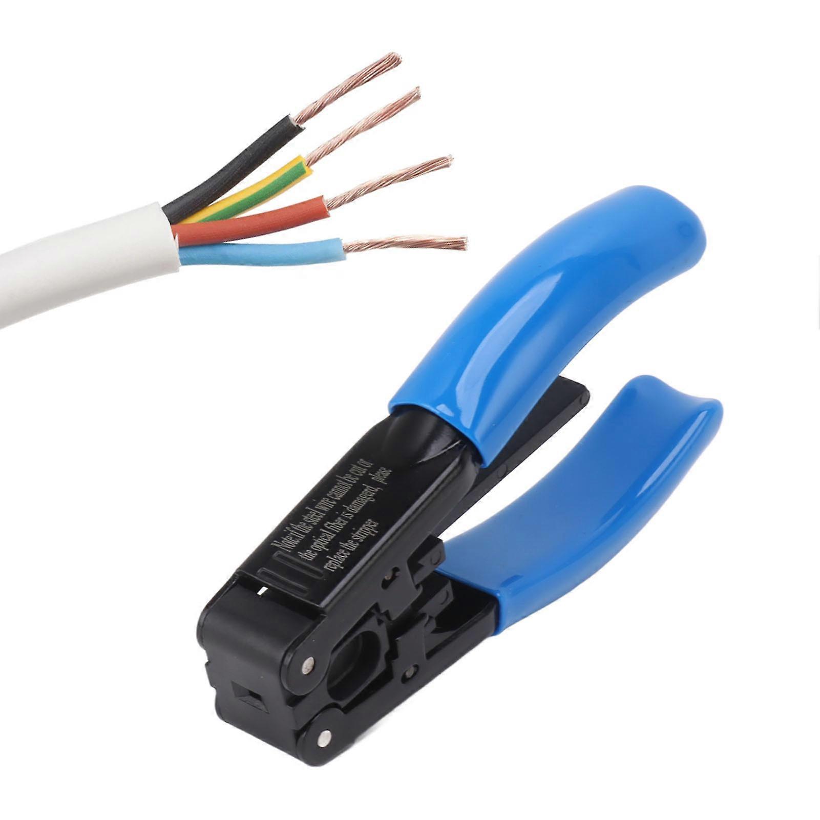 2.1x1.6mm Fiber Optic Stripper Optical Cable Stripper Pliers Portable Wire Stripping Tool 