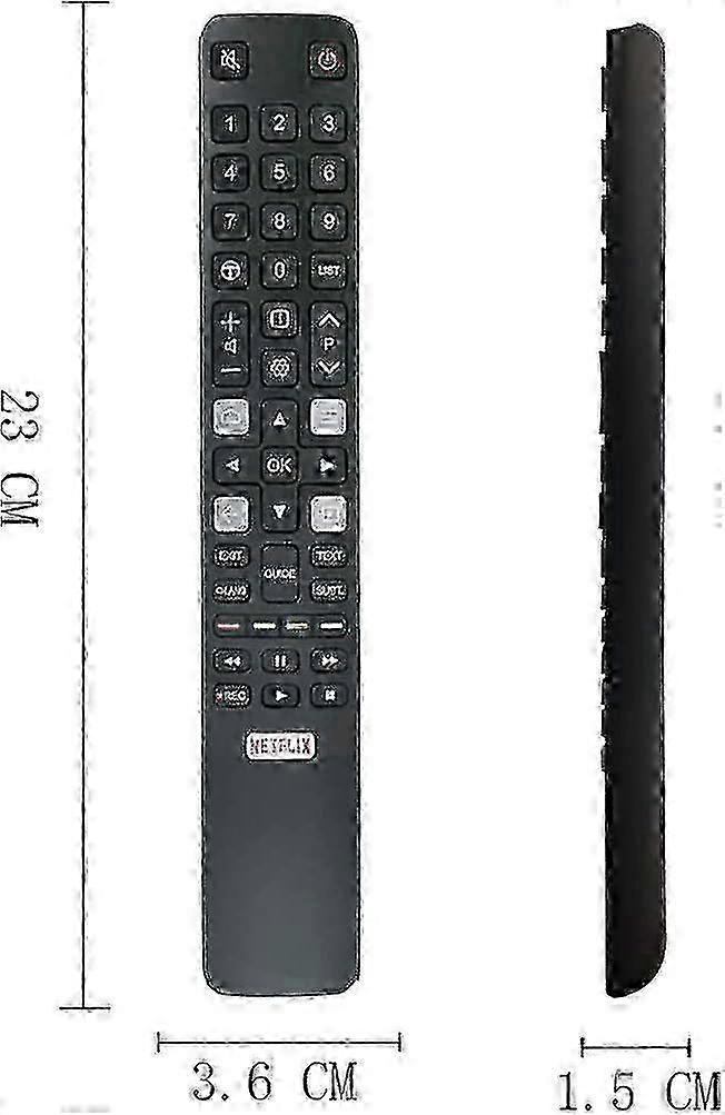 Replacement TCL RC802N Remote Control for TCL TV, TCL Thomson Remote Control for TCL Smart TV miao4