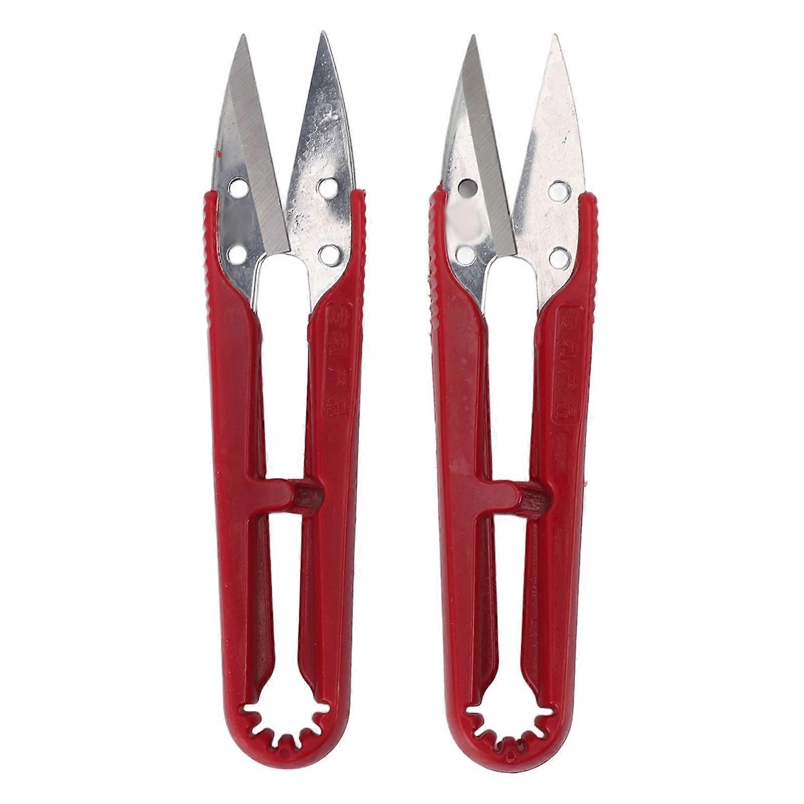 12pcs U Shaped Scissors Professional Stainless Steel Threading Scissors for Needlework Craft Art Work Manual Handicraft DIY Tool L 1551