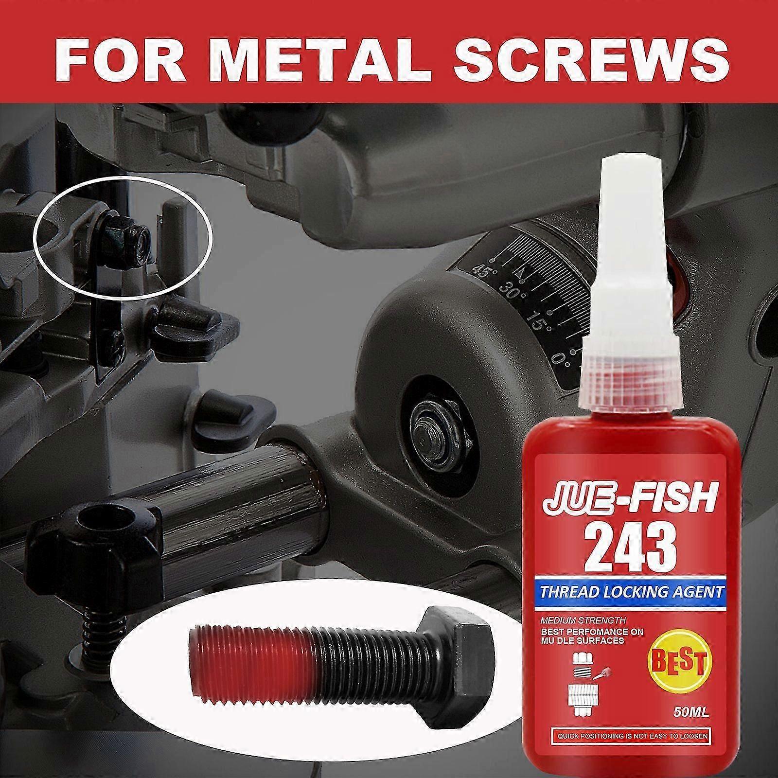 Waterproof Silicone Thread Locking Sealant - Strong, Durable, Easy to Use for Metal Screws, 50ml