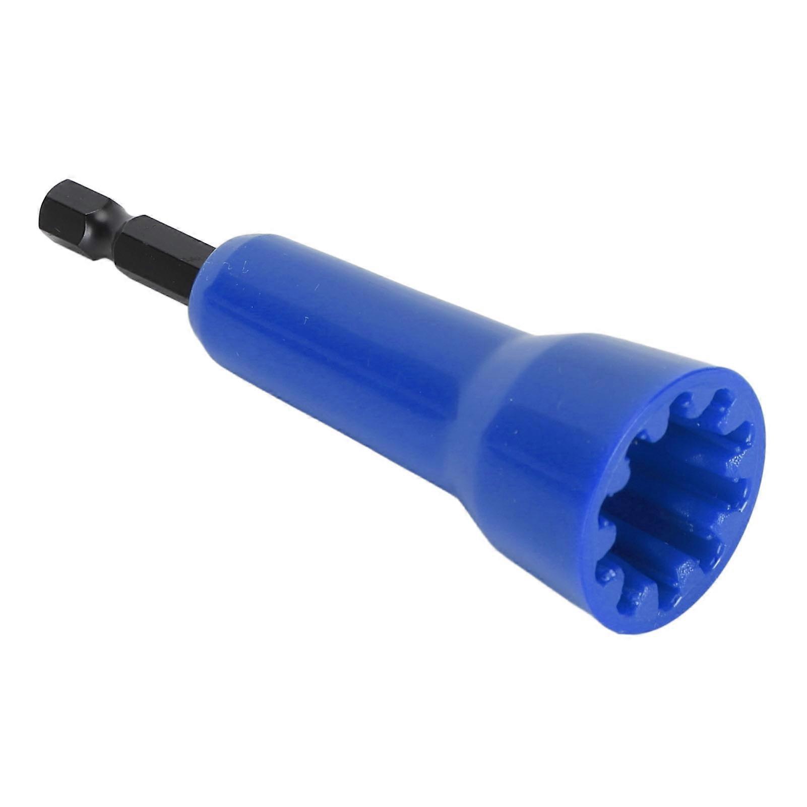 Wire Twisting Tool ABS Iron Labor Saving Universal Spin Twist Wire Connector Socket for Drills Blue