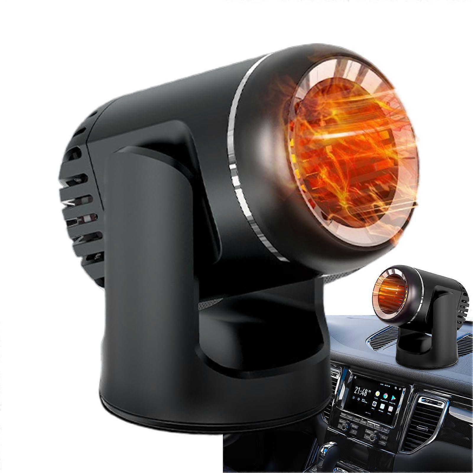 Glass Defroster And Demister Vehicle Heater Quick Heating 14x12x8 Cm Portable Windshield Defroster For Desks And Tents