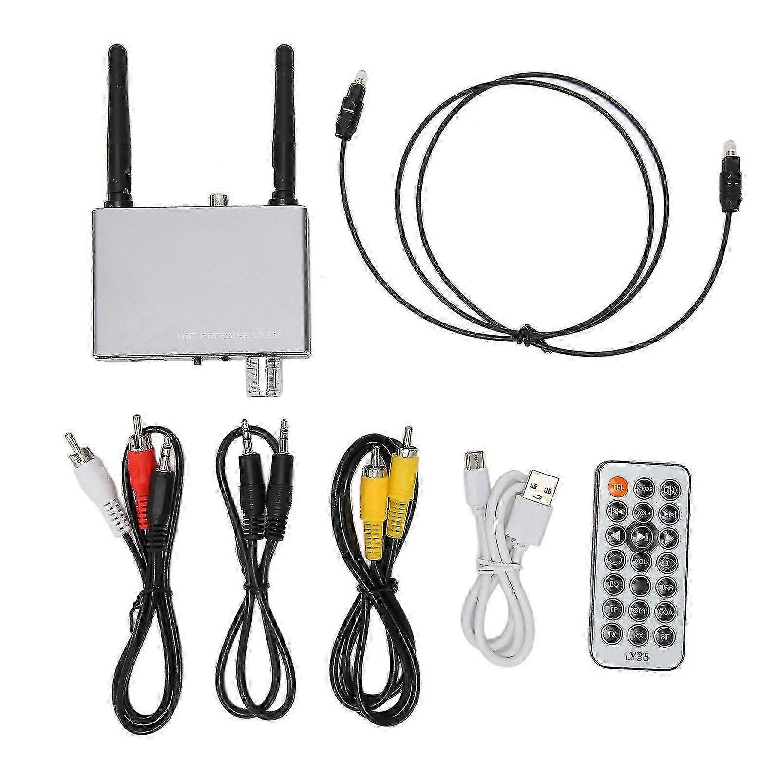 Digital to Analog Sound Converter Bluetooth 5.3 Receiver Optical 3.5mm Coaxial USB Memory Card AUX Sound Converter