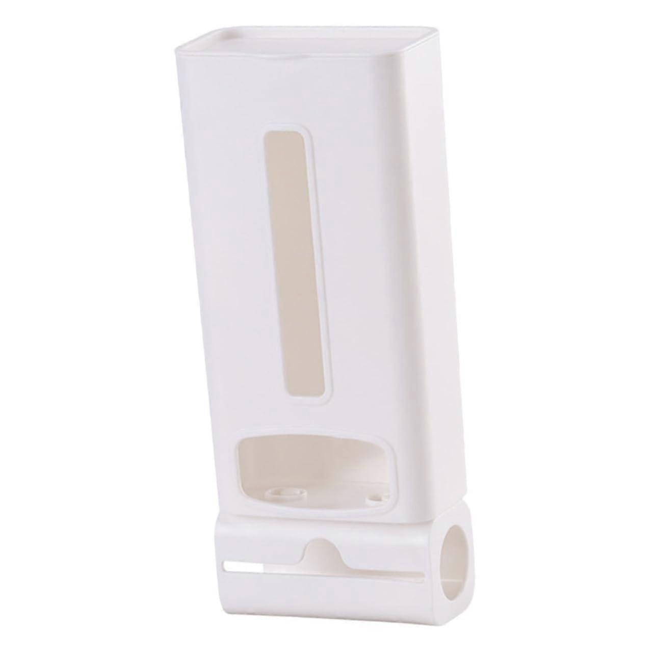 WallMounted Kitchen Bag Holder Plastic Garbage Bag Dispenser SpaceSaving Organizer NoPunch Adhesive Installation