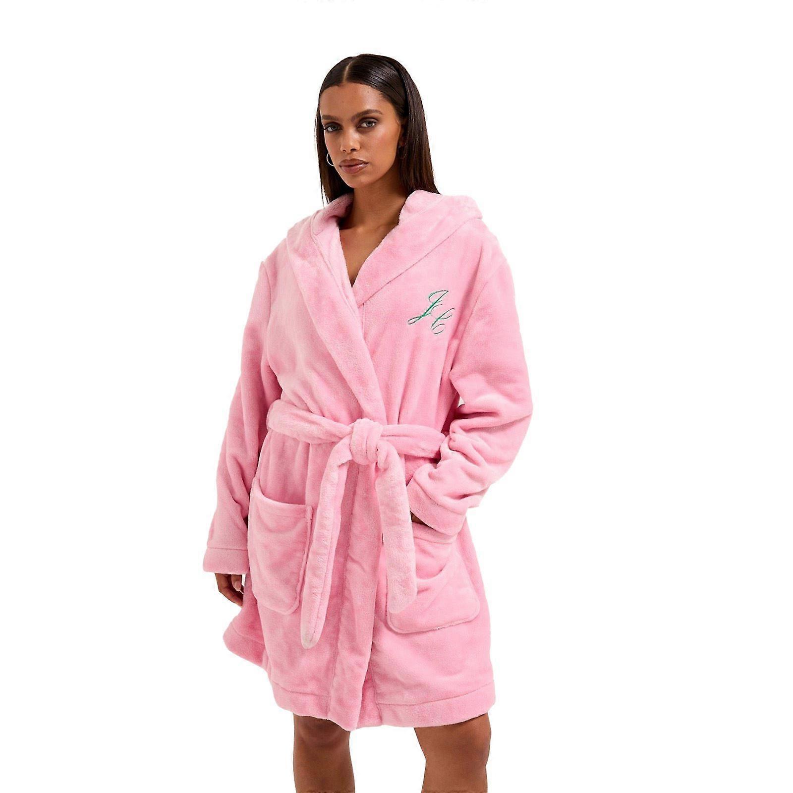 Juicy Couture Crown Polyester Women's Pink Loungewear Robe