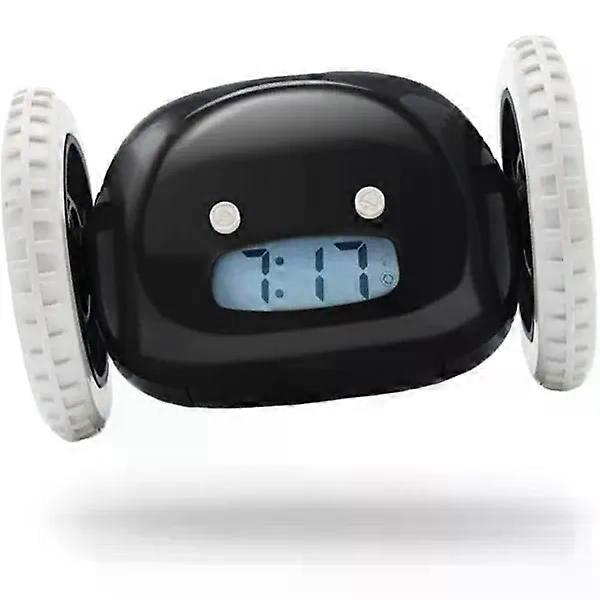 Rolling alarm clock - extra loud sound for heavy sleepers (Clockie Robo