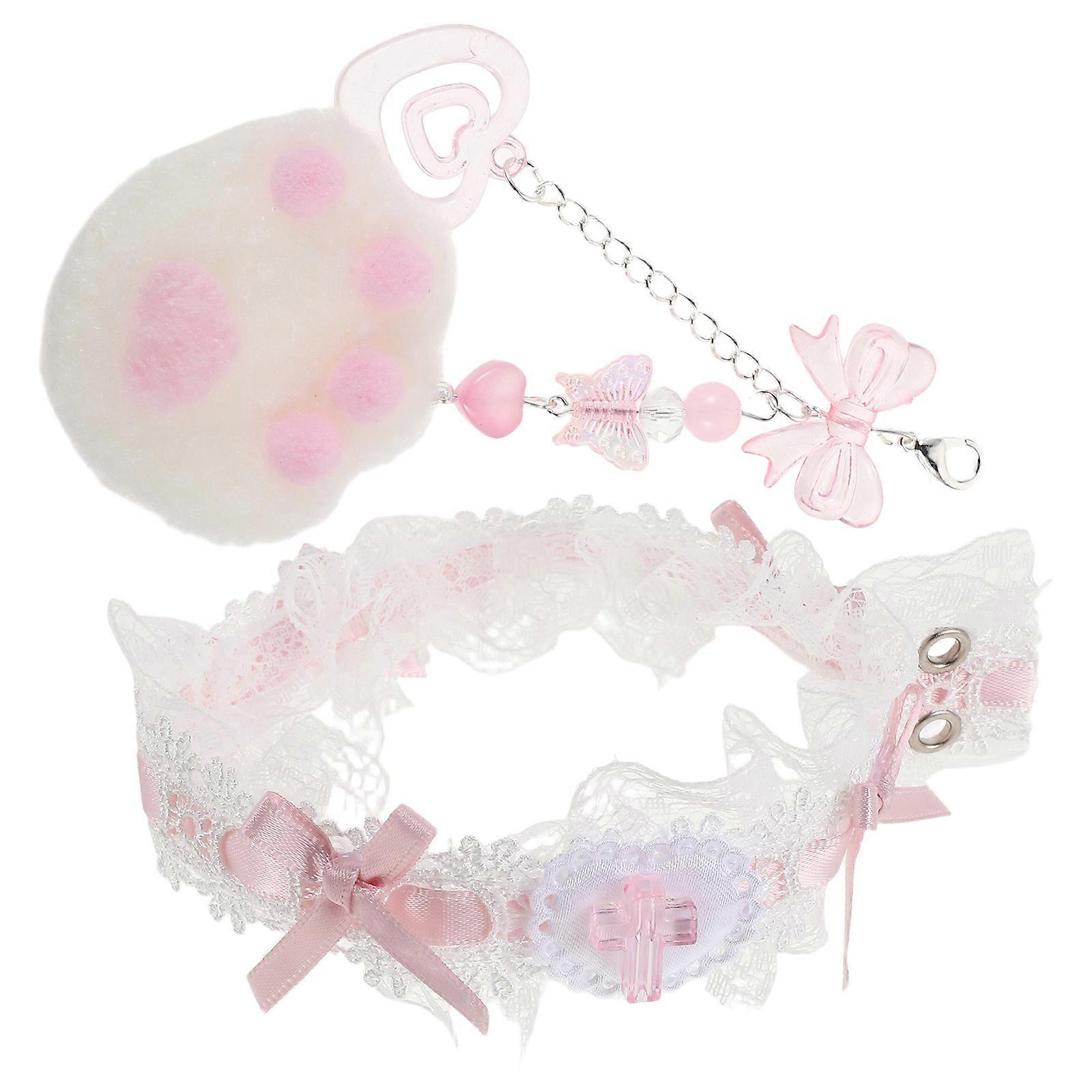 Mechanical Keyboards Strap Cute Lace Snap Strap for Keyboard 1Set