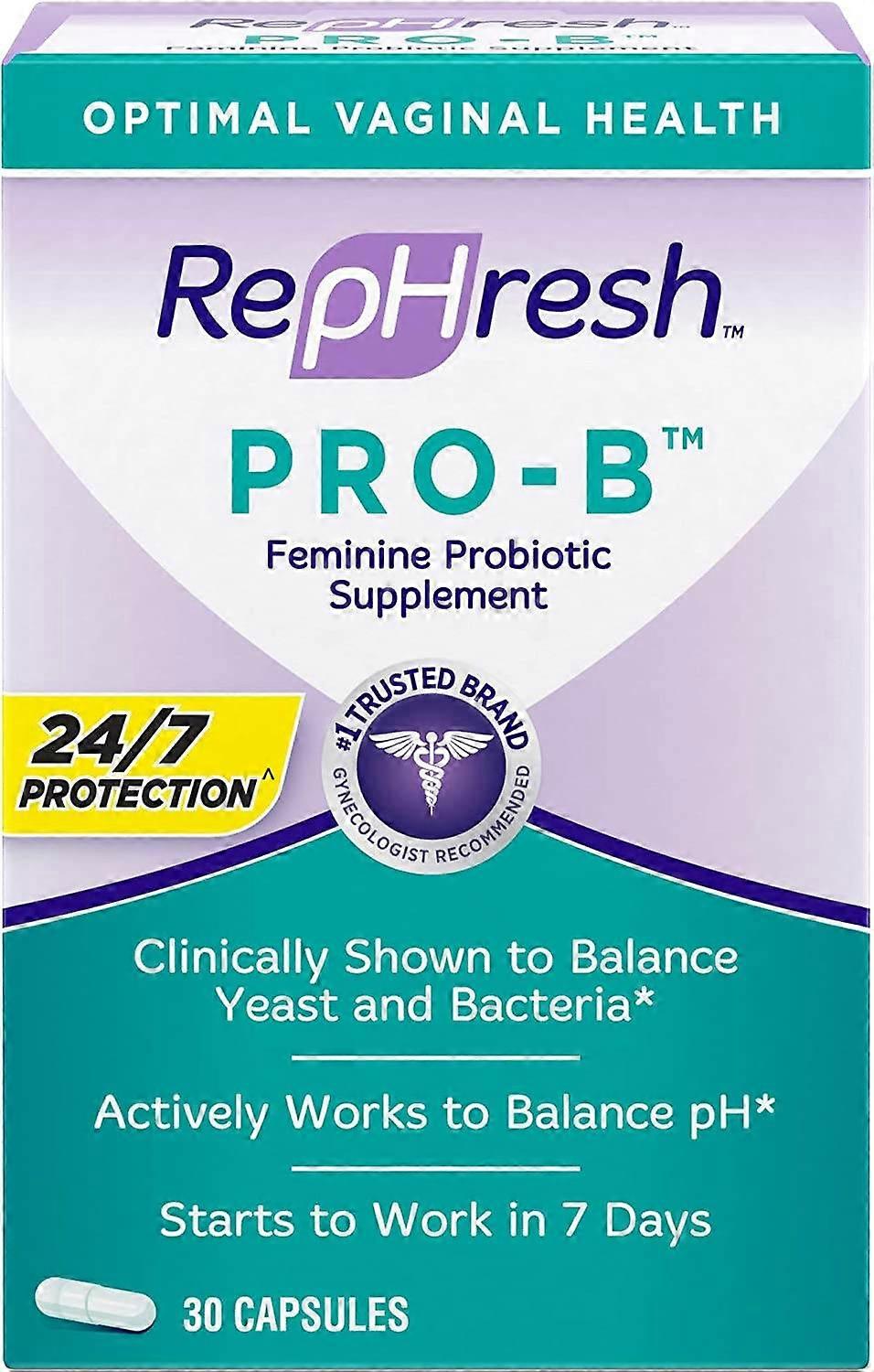 Rephresh Pro-b Probiotic Feminine Supplement, Capsules, 30 Ea